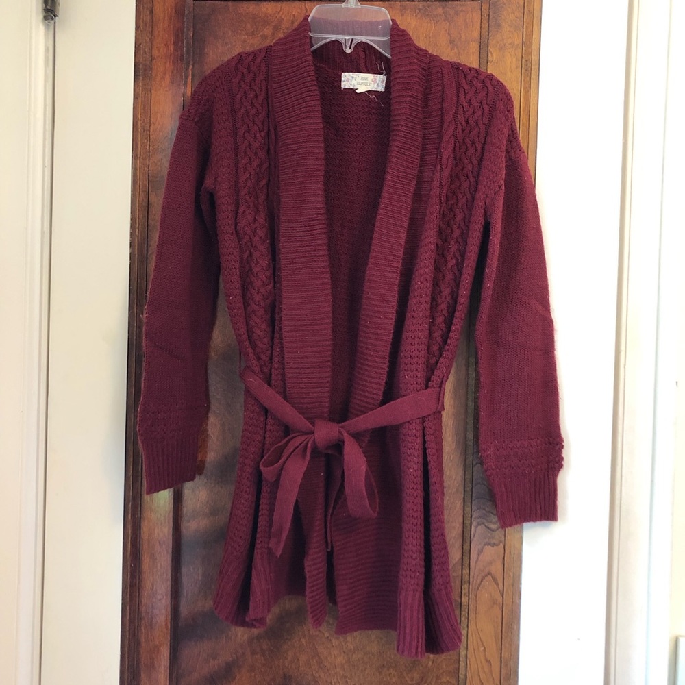 Pink Republic women’s duster sweater XS